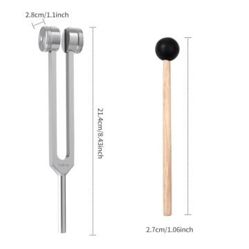 MoResolune 128 Hz Tuning Fork - Healing Meditation Tool