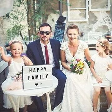 Cinema Light Box, AGM LED A4 Size Cinematic Light Box with 90 Letters