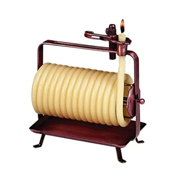 Candle by the Hour 48-Hour Horizontal Candle, Eco-friendly Natural Beeswax with Cotton Wick Color-Ye...