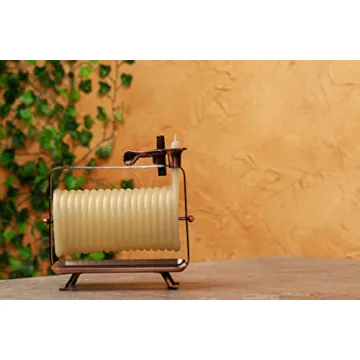 Candle by the Hour 48-Hour Horizontal Candle, Eco-friendly Natural Beeswax with Cotton Wick Color-Yellow