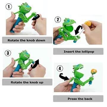 HDLNKAK Fun Dinosaur Lollipop Holder for Kids
