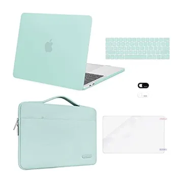 MOSISO Mint Green MacBook Pro 13 Case with Accessories