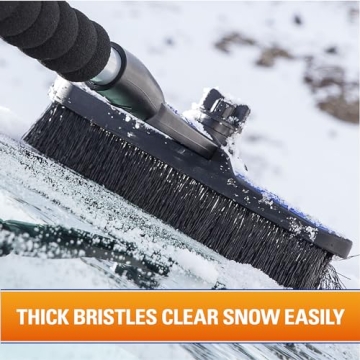 SubZero 60 Inch Snowbrush with Ice Scraper for Winter