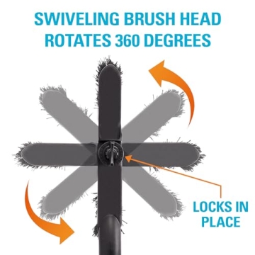 SubZero 60 Inch Snowbrush with Ice Scraper for Winter