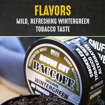 BaccOff Original Wintergreen Premium Snuff Alternative
