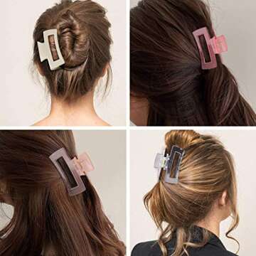 Stylish Canitor Hair Clips Set of 4 for Thin Hair