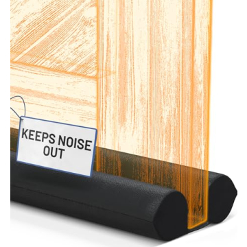 Under Door Draft Stopper for Easy Installation, Fits 30-36" Doors, Noise Reduction & Insulation