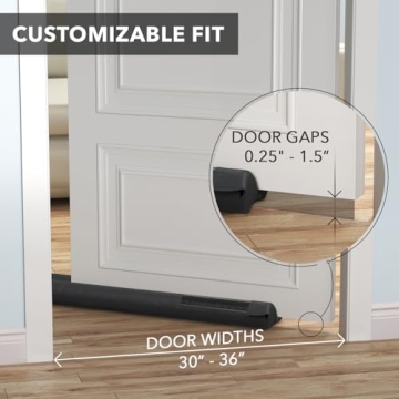 Under Door Draft Stopper Easy Installation Noise Reduction
