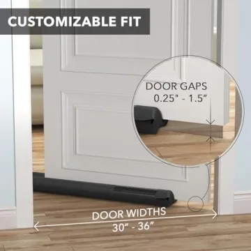 Under Door Draft Stopper Easy Installation Noise Reduction