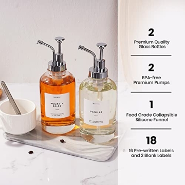 Molimoli Coffee Syrup Dispenser Set for Stylish Serving