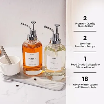 Molimoli Coffee Syrup Dispenser Set for Stylish Serving