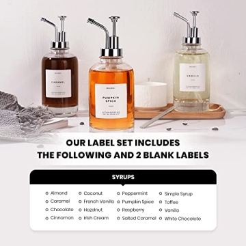 Molimoli Coffee Syrup Dispenser Set for Stylish Serving