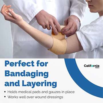 Self-Adhesive Bandage Wrap - Suitable for All Sports - Breathable Athletic Tape for Wrists - Knee and Ankle - Self Adhesive Bandage- 2 Inch- 12 Pack - Brown