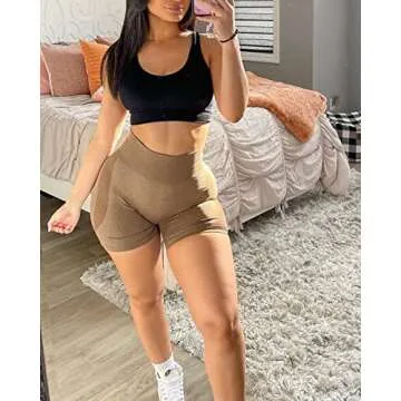 Abonlen Seamless 3 Piece Workout Shorts for Women