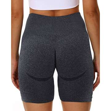 Abonlen Seamless 3 Piece for Women Workout Shorts High Waist Gym Running Yoga Shorts Athletic Shorts (Medium, Dark Gray.Brown.Light Gray)