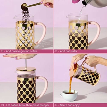 Chic Paris Hilton French Press Coffee Maker Set