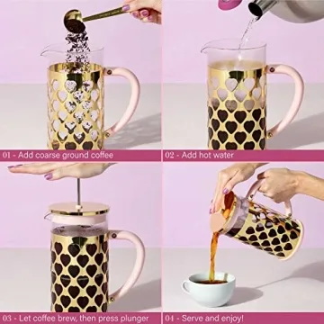 Chic Paris Hilton French Press Coffee Maker Set