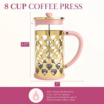Chic Paris Hilton French Press Coffee Maker Set