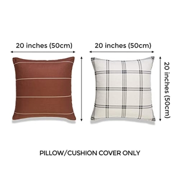 Hofdeco Decorative Throw Pillow Covers for Couch and Sofa
