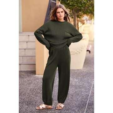 PRETTYGARDEN Women's Winter 2 Piece Casual Sweater Set