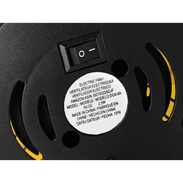 Compact 4-Inch Table Fan for Desk and Travel Use