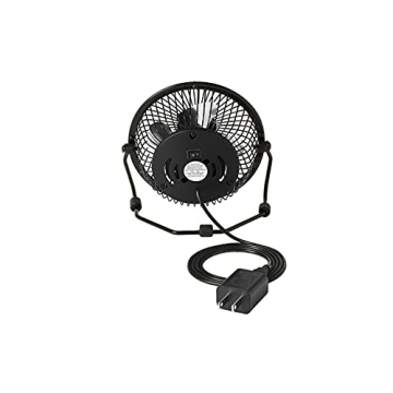 Compact 4-Inch Table Fan for Desk and Travel Use
