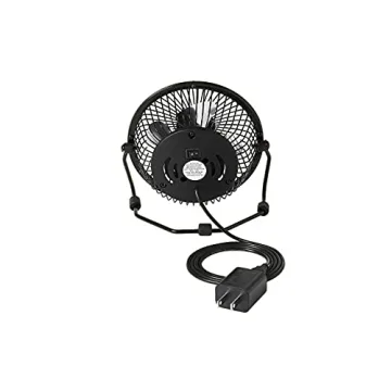 Compact 4-Inch Table Fan for Desk and Travel Use
