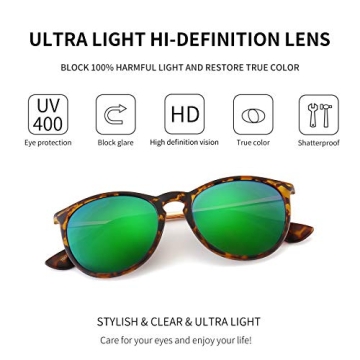 Stylish SUNGAIT Vintage Round Sunglasses for Everyone