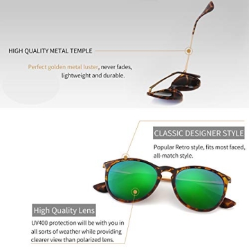 Stylish SUNGAIT Vintage Round Sunglasses for Everyone