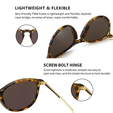 Stylish SUNGAIT Vintage Round Sunglasses for Everyone