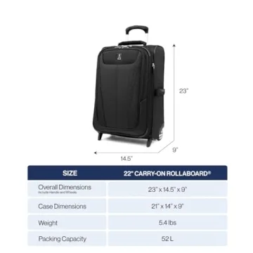 Travelpro Maxlite 5 Lightweight Expandable Carry-On 22-Inch