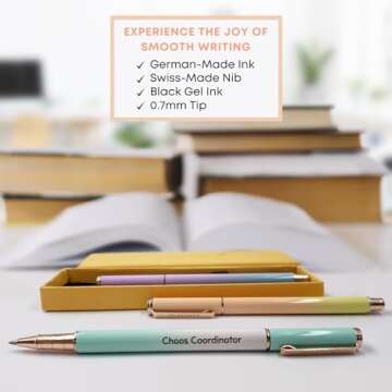 MESMOS 3pk Fancy Pen Set, Chaos Coordinator Gifts for Women, Boss Gifts for Women, Office Manager Gi...