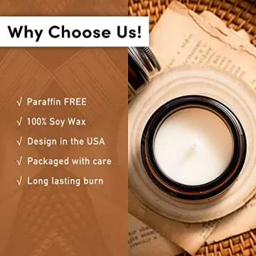 French Juniper Lavender Scented Candles, Soy Candle for Home Scented, Hand-Poured Aromatherapy Candles, Gifts for Women|Men, as Birthday|Holiday|Relaxation Gifts (7oz)