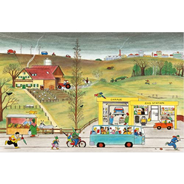 All Around Bustletown: Winter Book for Toddlers