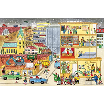 All Around Bustletown: Winter Book for Toddlers