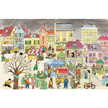 All Around Bustletown: Winter Book for Toddlers