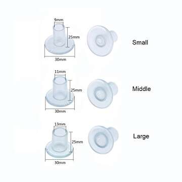 9 Pairs Clear High Heel Protectors Heel Stoppers for Wedding Mates Bridesmaid(Small/Middle/Large)