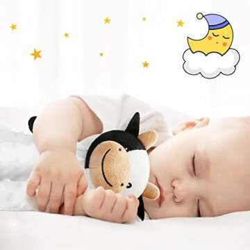 Pro Goleem Cow Security Blanket Soft Loveys for Babies for Boys and Girls Newborn Lovie Infant Blank...