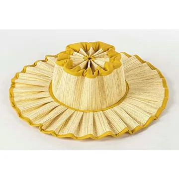 Womens Wide Brim Sun Hat Beach Hat for Women UPF 50+ Foldable Roll Up Stylish Trendy Floppy Cap LightGreen