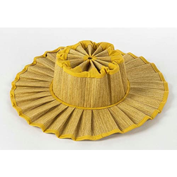 Womens Wide Brim Sun Hat Beach Hat for Women UPF 50+ Foldable Roll Up Stylish Trendy Floppy Cap LightGreen