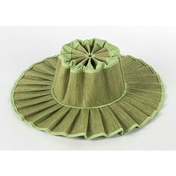 Womens Wide Brim Sun Hat Beach Hat for Women UPF 50+ Foldable Roll Up Stylish Trendy Floppy Cap LightGreen
