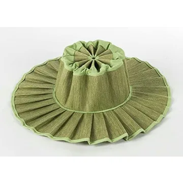 Womens Wide Brim Sun Hat Beach Hat for Women UPF 50+ Foldable Roll Up Stylish Trendy Floppy Cap LightGreen