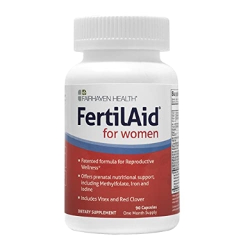 Fairhaven Health FertilAid for Women | Natural Fertility Support Prenatal Multivitamin | Boost Ovula...