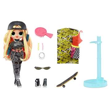 L.O.L. Surprise! LOL Surprise OMG Skatepark Q.T. Fashion Doll with 20 Surprises – Great Gift for K...