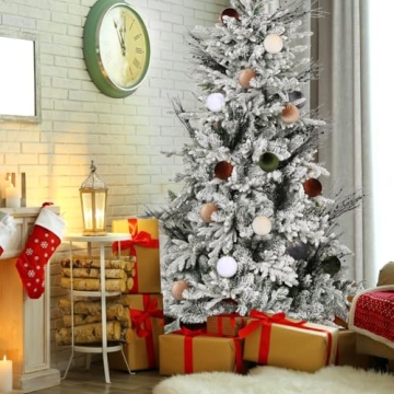 SUPREME XMAS Velvet Christmas Ornaments 6 Pcs Set for Trees