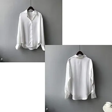 Elegant Women’s Satin Silk Blouse for Office and Casual Wear