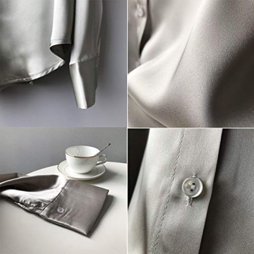 Elegant Women’s Satin Silk Blouse for Office and Casual Wear