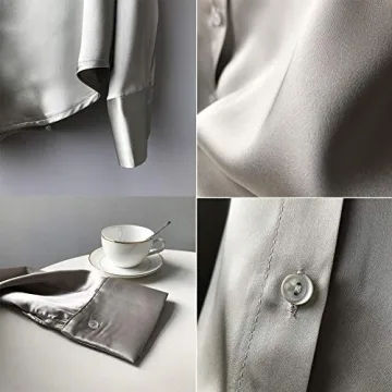 Elegant Women’s Satin Silk Blouse for Office and Casual Wear