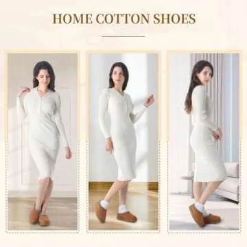 Shop DEYUE Women’s Comfy Slipper Platform Mini Boots Online