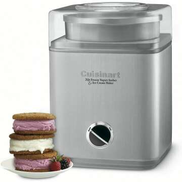 Cuisinart Ice Cream Maker 2-Qt Double-Insulated Bowl